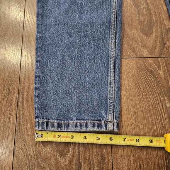 Zara Women's High Waisted Medium Blue Wash Mom Jeans Normcore Streetwear Size 10 - Picture 12 of 13